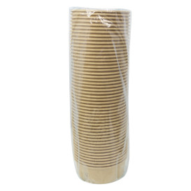 Salad Bowl Kraft-Kraft Cardboard 600ml Ø15,0cm (50 Units)