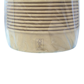 Salad Bowl Kraft-Kraft Cardboard 950ml Ø18,5cm (50 Units)
