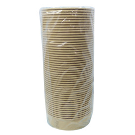 Salad Bowl Kraft-Kraft Cardboard 950ml Ø18,5cm (50 Units)