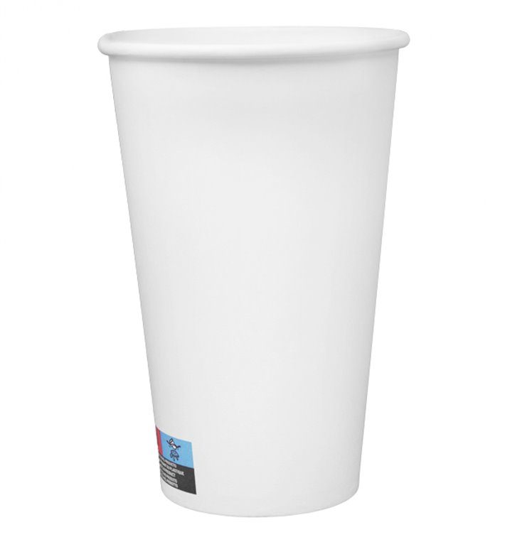 Paper Cup White 16 Oz/500ml Ø9cm (25 Units) Paper Cup White 16 Oz/500ml Ø9cm (25 Units)