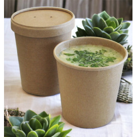 Kraft-Kraft Carton Pot 350ml Ø9,0cm (25 Units)