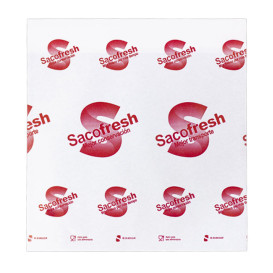 Reusable PE-Paper Bags with Adhesive Flap Sacofresh Red 30x25cm (100 Units)