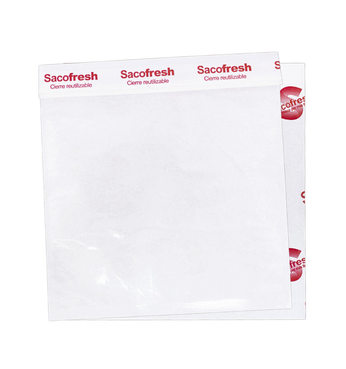 Reusable PE-Paper Bags with Adhesive Flap Sacofresh Red 30x25cm (1.200 Units) Reusable PE-Paper Bags with Adhesive Flap Sacofresh Red 30x25cm (1.200 Units)