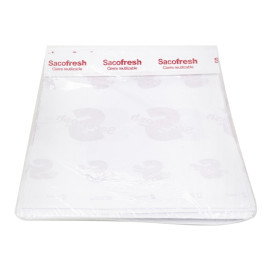 Reusable PE-Paper Bags with Adhesive Flap Sacofresh Red 30x25cm (100 Units)