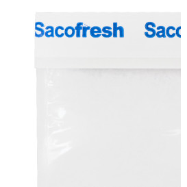 PE-Paper Bags with Adhesive Flap Sacofresh Blue 30x20cm (100 Units)