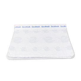 PE-Paper Bags with Adhesive Flap Sacofresh Blue 30x36cm (100 Units)
