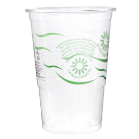 Compostable PLA Cup Clear 250ml Ø7,3cm (500 Units)