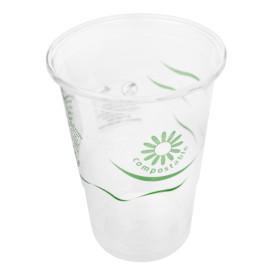 Compostable PLA Cup Clear 250ml Ø7,3cm (500 Units)