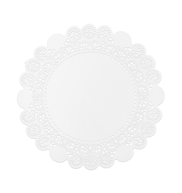 Paper Lace Doilie White "Litos" Ø11,5cm (250 Units) Paper Lace Doilie White "Litos" Ø11,5cm (250 Units)