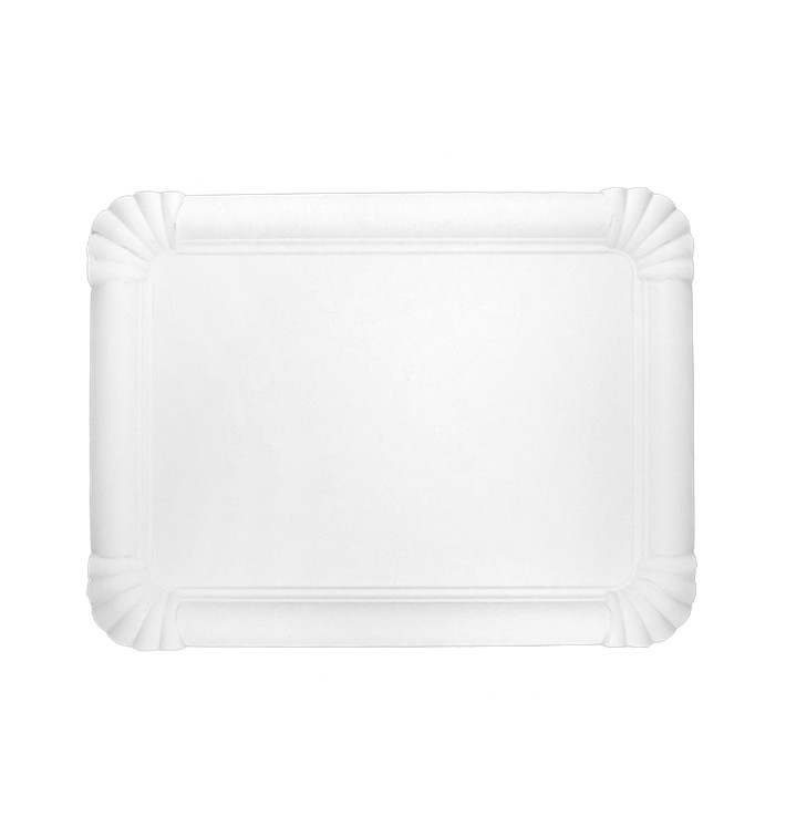 Paper Tray Rectangular shape White 18x24cm (50 Units) Paper Tray Rectangular shape White 18x24cm (50 Units)