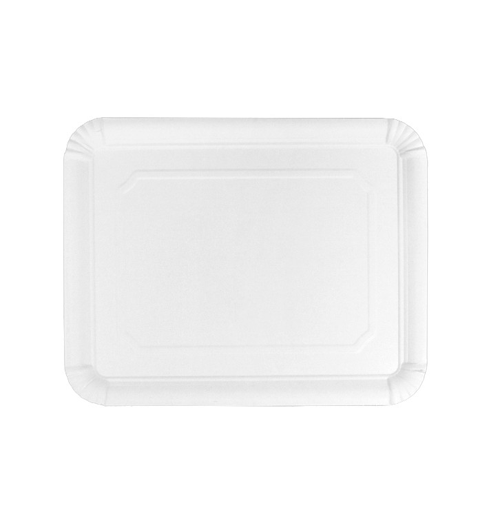 Paper Tray Rectangular shape White 22x28cm (50 Units) Paper Tray Rectangular shape White 22x28cm (50 Units)