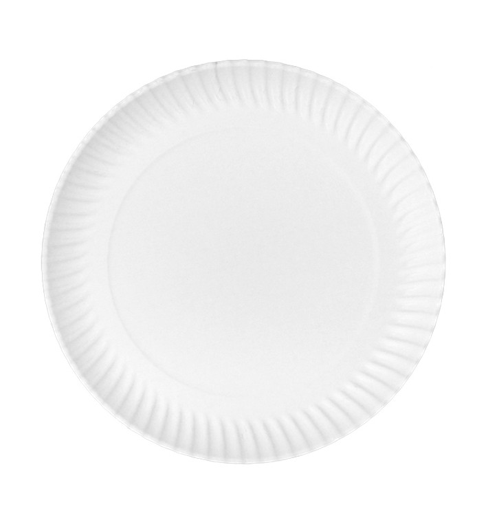 Paper Plate Round Shape White Ø32cm 600g/m² (50 Units) Paper Plate Round Shape White Ø32cm 600g/m² (50 Units)