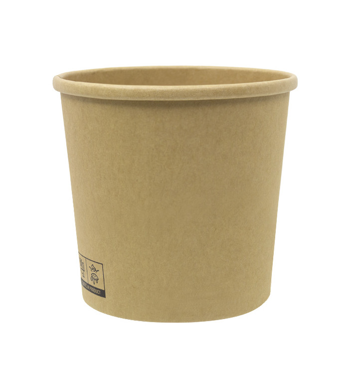 Kraft-Kraft Carton Pot 350ml Ø9,0cm (25 Units) Kraft-Kraft Carton Pot 350ml Ø9,0cm (25 Units)