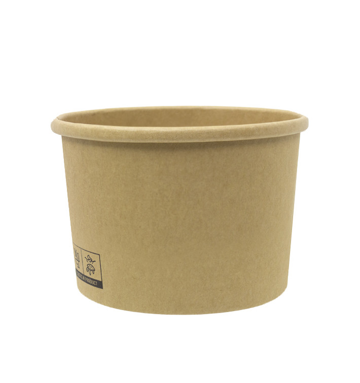 Kraft-Kraft Carton Pot 250ml Ø9,0cm (400 Units) Kraft-Kraft Carton Pot 250ml Ø9,0cm (400 Units)