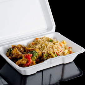 Foam Take-Out Container Asian 2,40x1,40x0,70cm (200 Units)