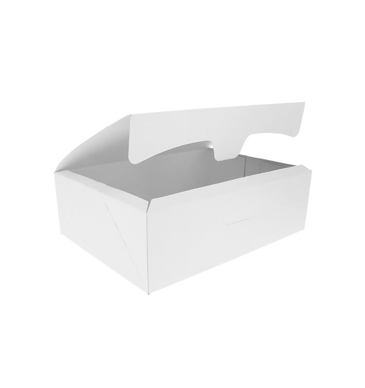 Paper Bakery Box White 18,2x13,6x5,2cm 500g (25 Units) Paper Bakery Box White 18,2x13,6x5,2cm 500g (25 Units)