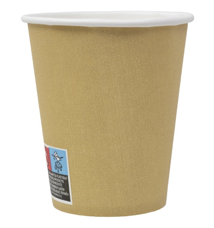 Paper Cup 9 Oz/280ml Kraft-Kraft Ø8,1cm (1.000 Units) Paper Cup 9 Oz/280ml Kraft-Kraft Ø8,1cm (1.000 Units)