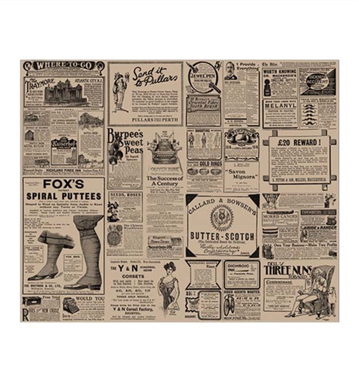Paper Food Wrap Grease-Proof "Times" Kraft 31x38cm (1.000 Units) Paper Food Wrap Grease-Proof "Times" Kraft 31x38cm (1.000 Units)