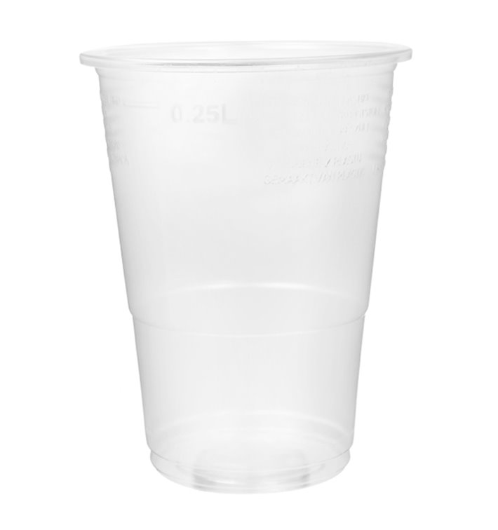 Plastic Cup PP Clear 300ml Ø7,3cm (100 Units) Plastic Cup PP Clear 300ml Ø7,3cm (100 Units)