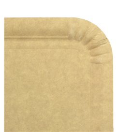 Paper Tray Rectangular shape Kraft 12x19 cm (100 Units)  