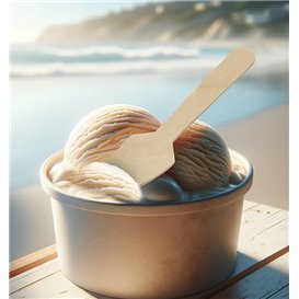 Wooden Ice Cream Spoon 9,5cm (100 Units)  