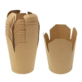Paper Take-Out Box Kraft 950ml (25 Units)