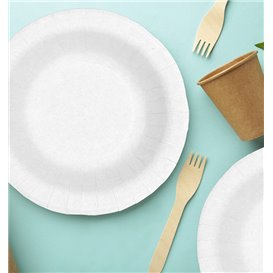 Paper Deep Plate Greaseproof White  Ø19cm 250g/m² (50 Units) 