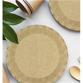 Kraft Paper Plate “Flower” Ø18cm 225g/m² (50 Units) 
