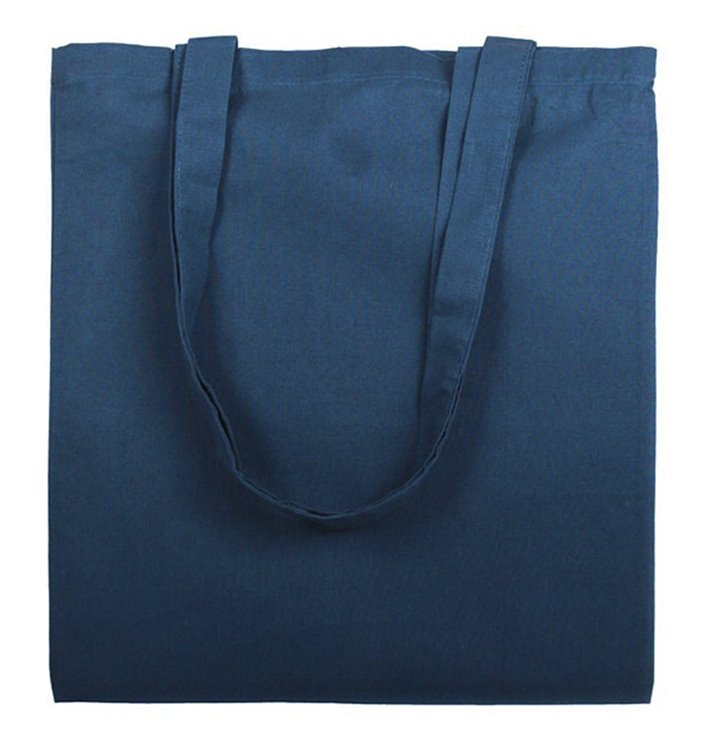 Cotton Bag with Long Handles Navy Blu 38x42cm (200 Units) Cotton Bag with Long Handles Navy Blu 38x42cm (200 Units)