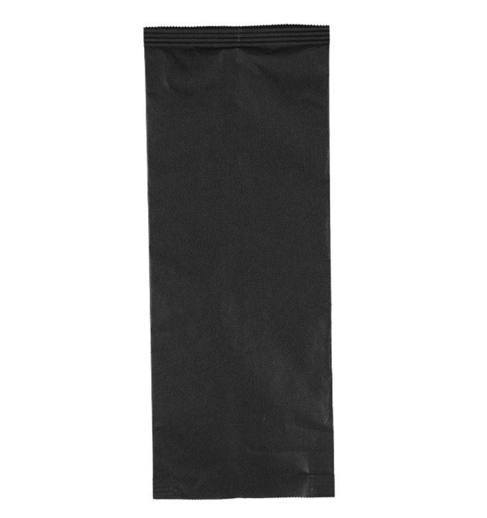 Paper Cutlery Envelopes with Napkin Black 11x25cm (100 Units)