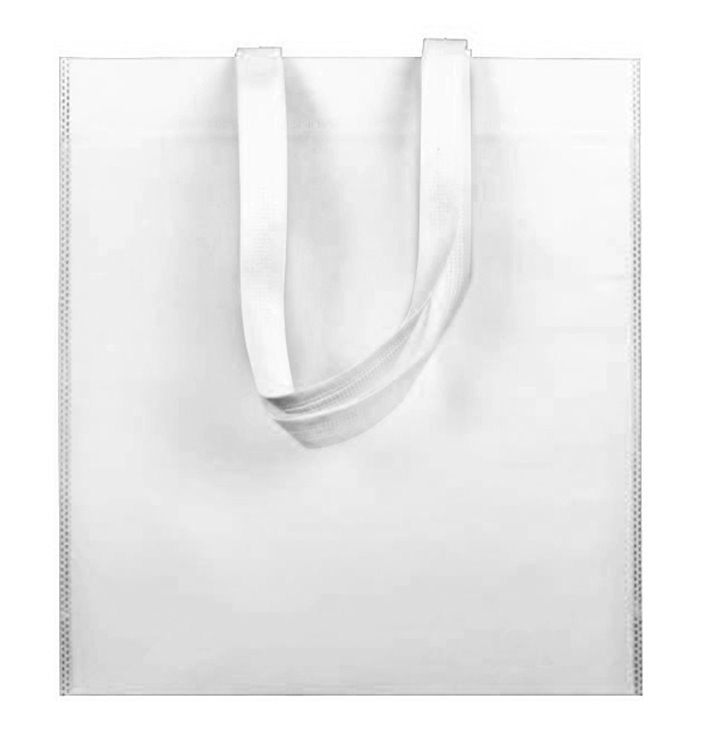 Non-Woven Bag with Short Handles White 38x42cm (25 Units) Non-Woven Bag with Short Handles White 38x42cm (25 Units)