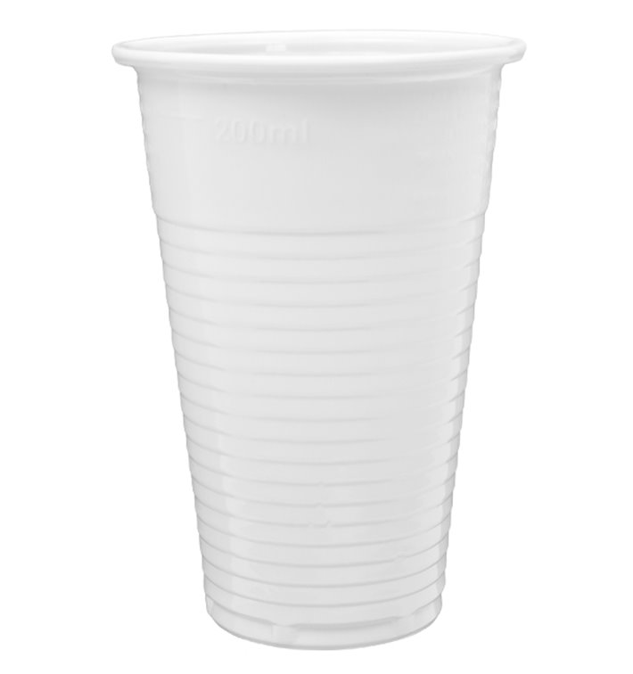 Plastic Cup PP White 220ml (3.000 Units) Plastic Cup PP White 220ml (3.000 Units)