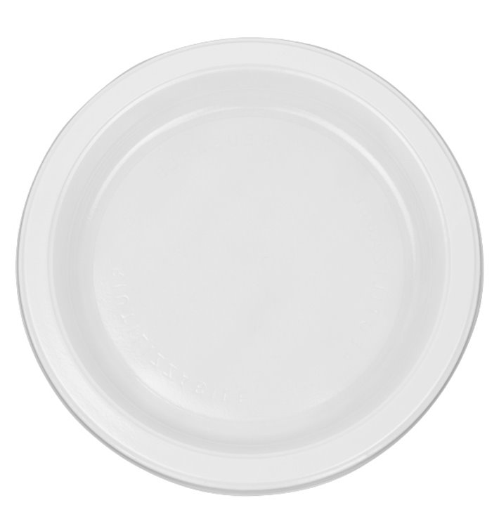 Reusable Plate in PS Flat White 16,5cm (50 Units) Reusable Plate in PS Flat White 16,5cm (50 Units)