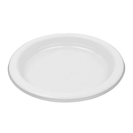 Reusable Plate in PS Flat White 16,5cm (50 Units)  