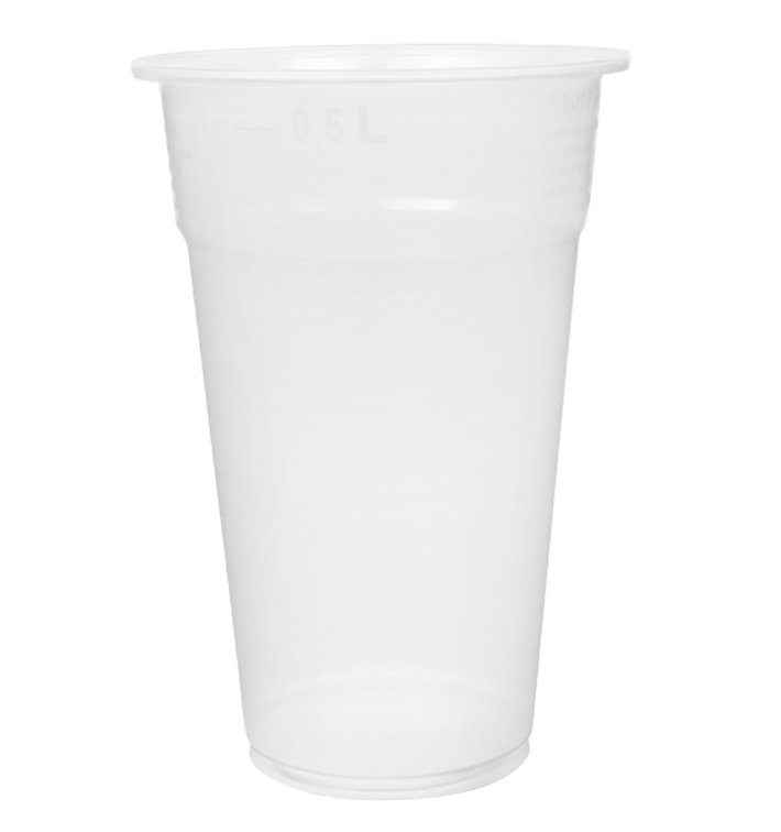 Reusable Plastic Cup in PP Clear 550ml Ø9,0cm (800 Units) Reusable Plastic Cup in PP Clear 550ml Ø9,0cm (800 Units)