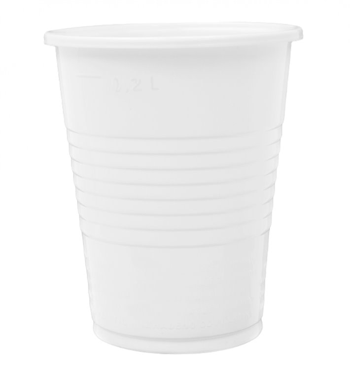 Reusable Plastic Cup in PP White 240ml (100 Units) Reusable Plastic Cup in PP White 240ml (100 Units)