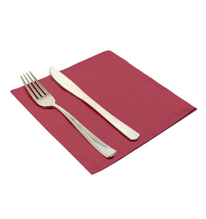 Paper Napkin Double Point 40x40cm 2-ply Burgundy (50 Units) Paper Napkin Double Point 40x40cm 2-ply Burgundy (50 Units)