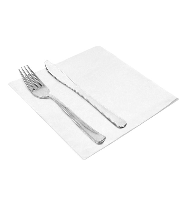 Paper Napkin Double Point 40x40cm 2-ply White (50 Units) Paper Napkin Double Point 40x40cm 2-ply White (50 Units)