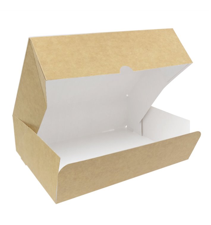 Kraft Cardboard Bakery Box 20,4x15,8x6cm 1kg (20 Units) Kraft Cardboard Bakery Box 20,4x15,8x6cm 1kg (20 Units)