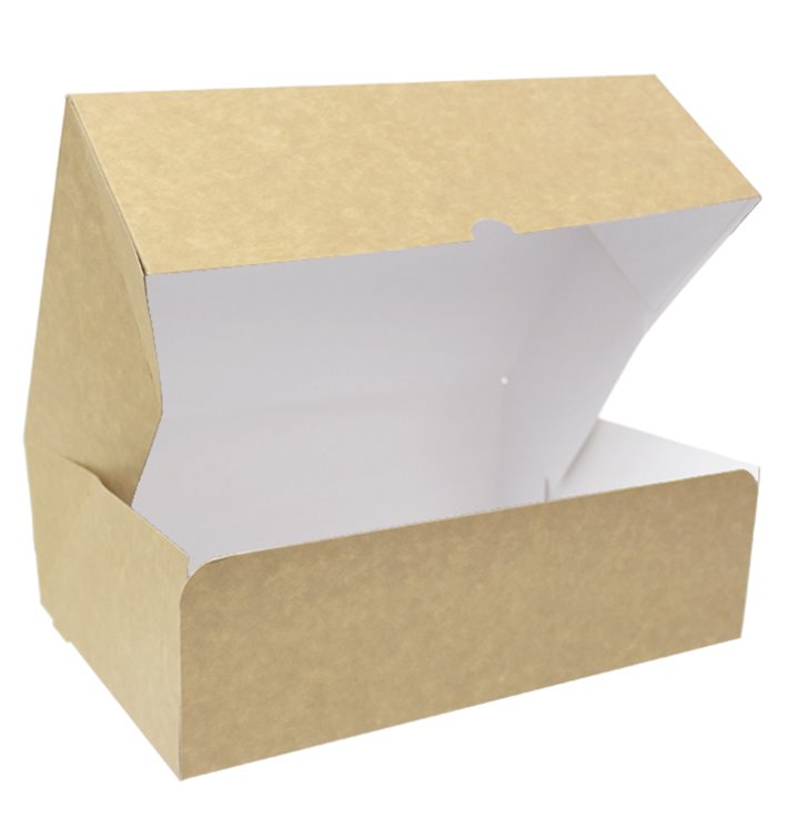 Kraft Cardboard Bakery Box 25,8x18,9x8cm 2kg (20 Units) Kraft Cardboard Bakery Box 25,8x18,9x8cm 2kg (20 Units)