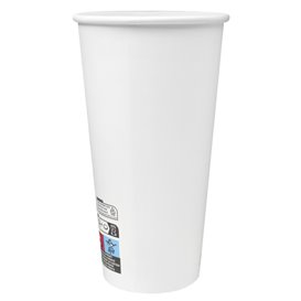 Paper Cup 20Oz/600ml White Ø9,4cm (320 Units)