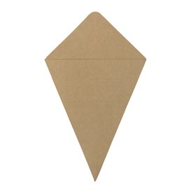 Paper Dipping Cone Kraft 19,5cm 100g (500 Units)