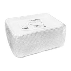 White Sugar Cane Tray 20,5x14,5cm (500 Units)