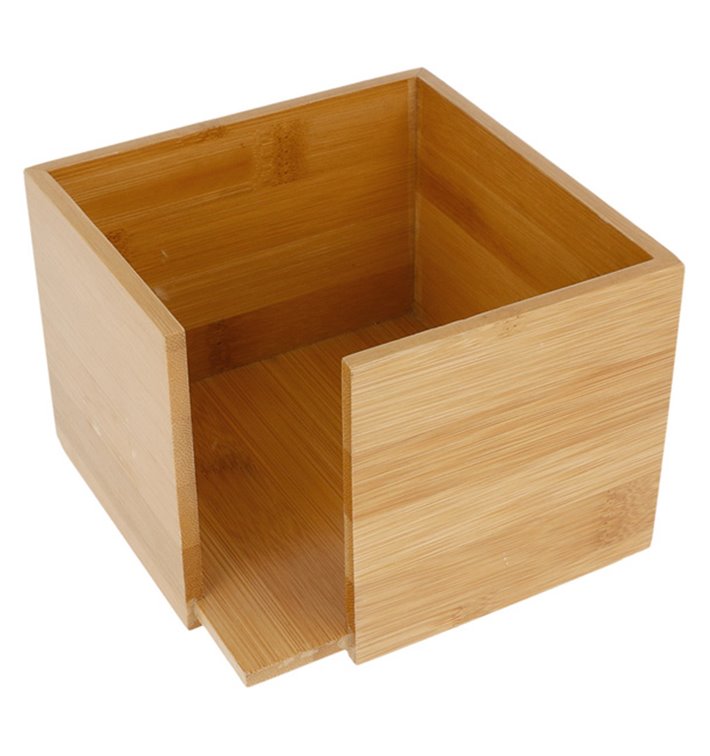 Bamboo Napkin Holder 13,5x13,5x10cm (1 Unit) Bamboo Napkin Holder 13,5x13,5x10cm (1 Unit)