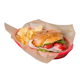 Greaseproof Paper Wrapping Kraft in Dispenser 26x27cm (500 Units)