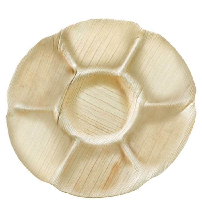 Palm Leaf Plate Round Shape 7C Ø29,5cm (10 Units) Palm Leaf Plate Round Shape 7C Ø29,5cm (10 Units)
