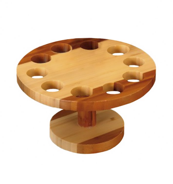 Bamboo Serving Cone Holder 10 slots (12 Units) Bamboo Serving Cone Holder 10 slots (12 Units)