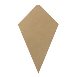 Paper Dipping Cone Kraft 19,5cm 100g (500 Units)