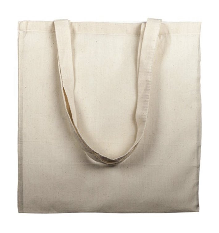 Cotton Bag with Long Handles Beige 38x42cm (25 Units) Cotton Bag with Long Handles Beige 38x42cm (25 Units)