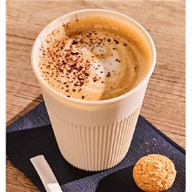 Durable Reusable Tumbler PP Cream 355ml Ø9,6cm (5 Units)  